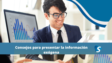 como presentar informacion exogena